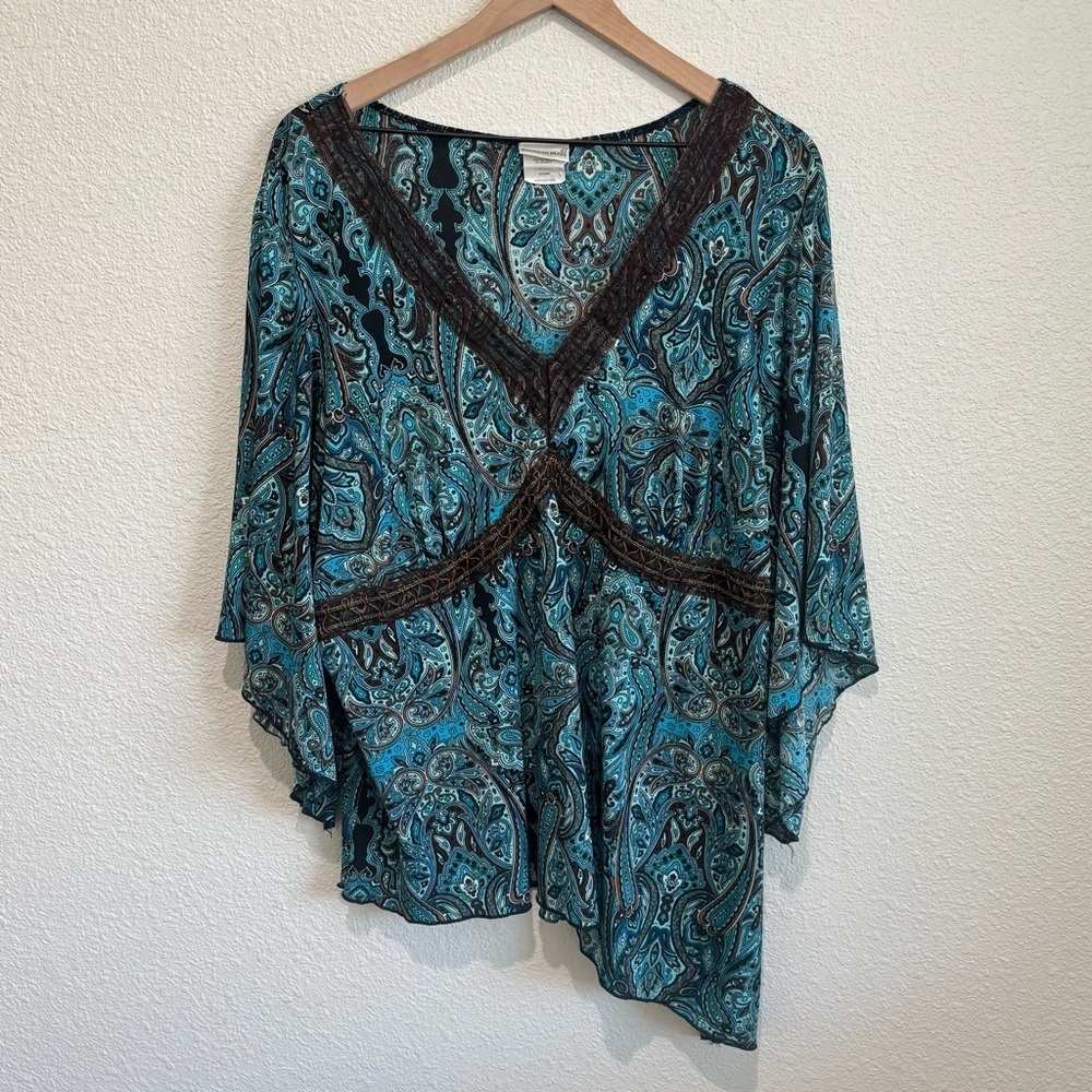 VTG Y2K Fashion Bug Size 22/24W Ethereal Paisley Print Boho Fairy Whimisgoth